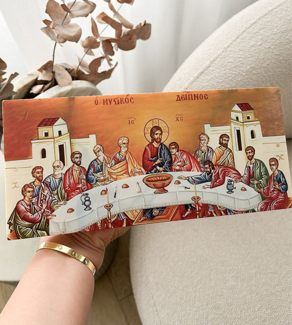 Orthodox Last Supper Marble Slab