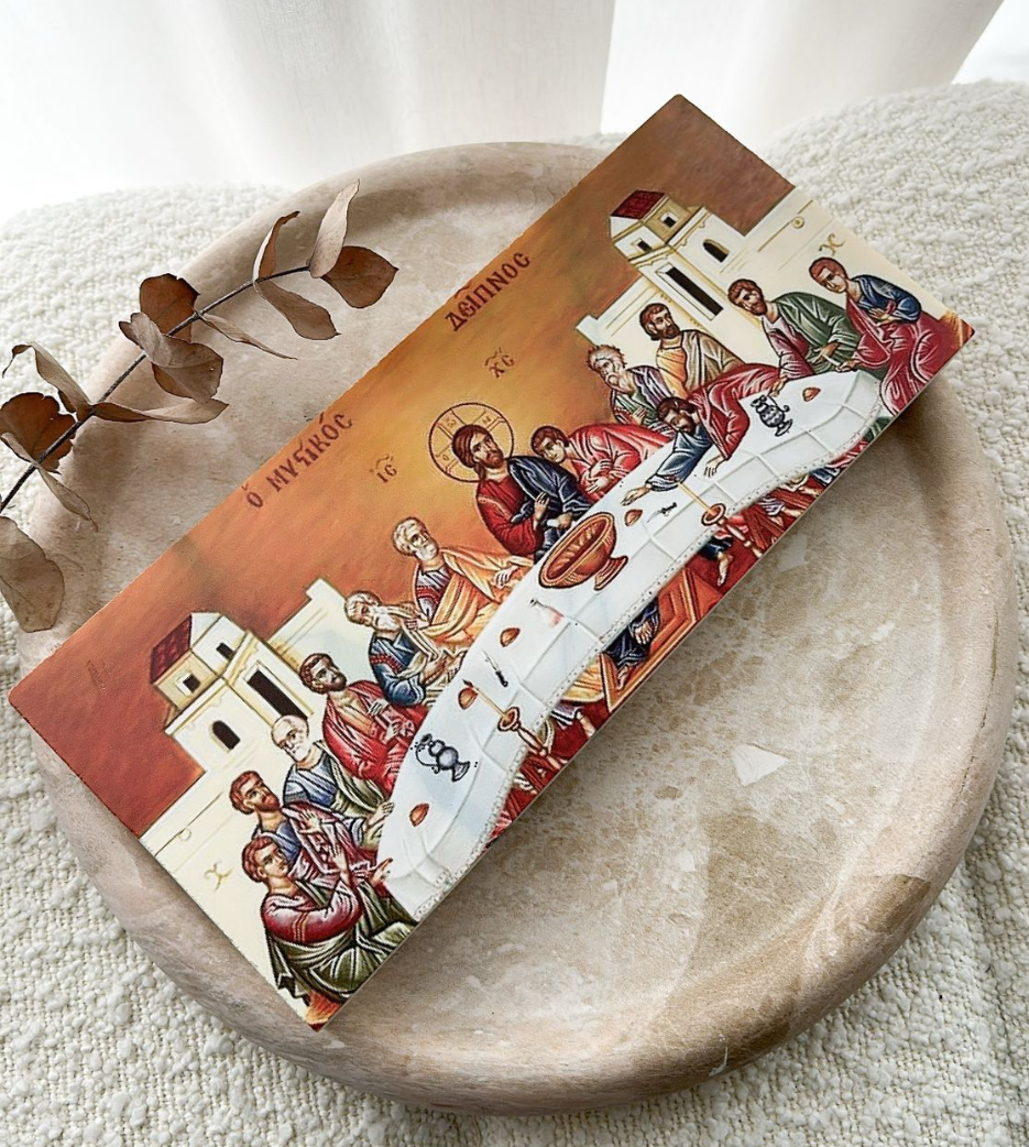 Orthodox Last Supper Marble Slab