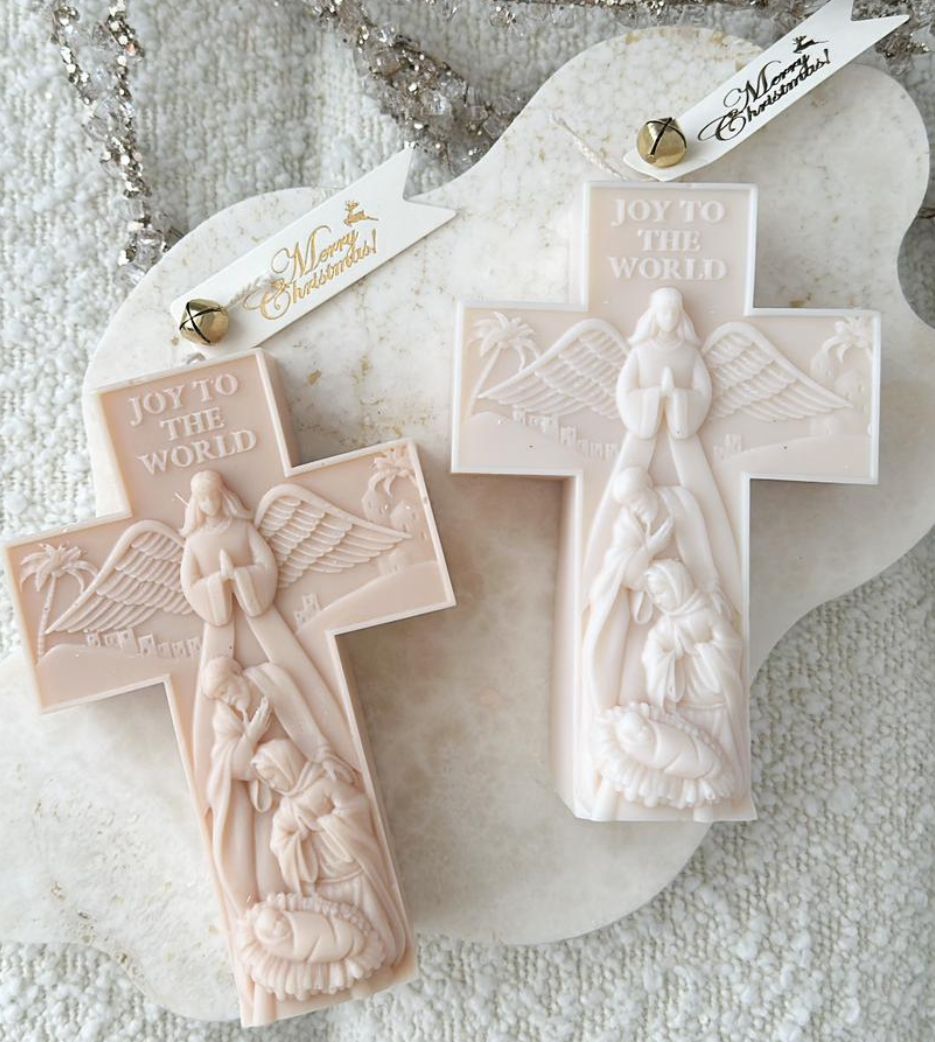 Holy Family Cross Candle