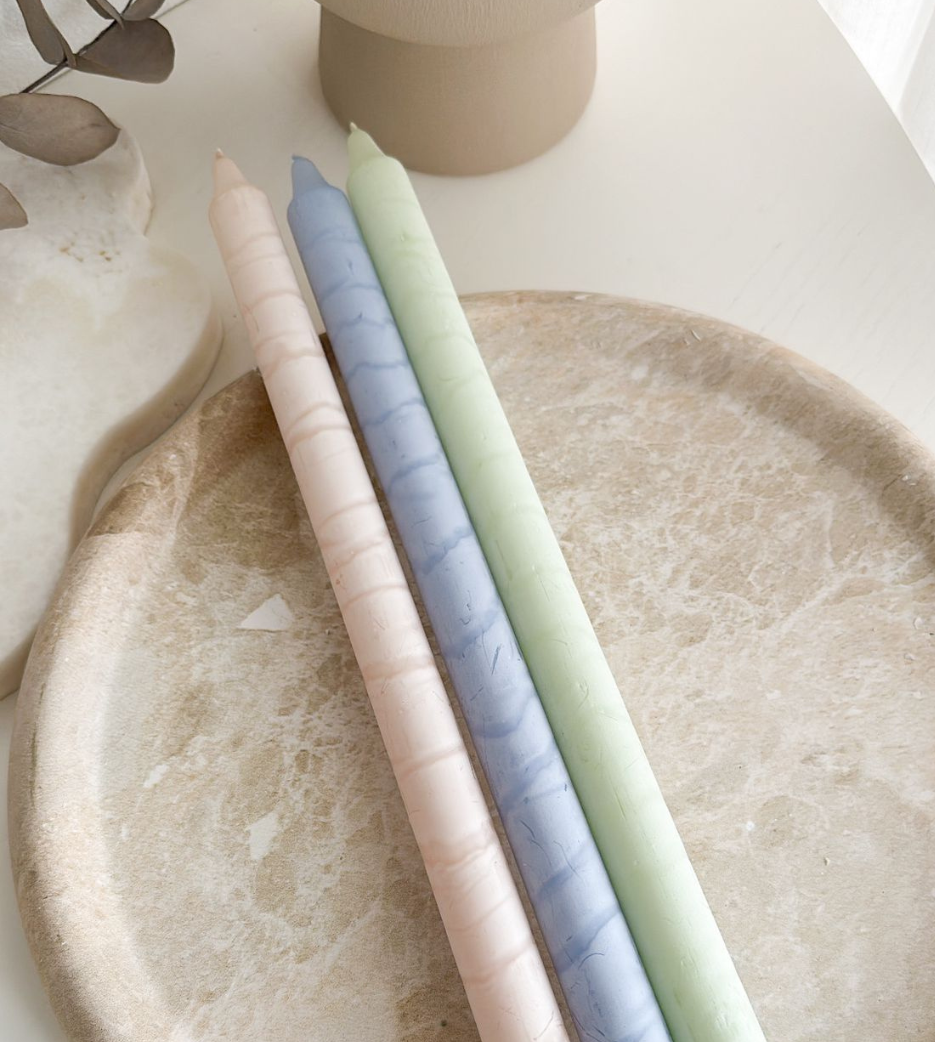 Green Marble 40cm Candle