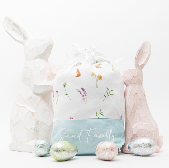 Personalised Rabbit Drawstring Bags