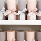 Mini Hourglass Candles with Printed Arch Tag