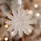 Frosted Personalised Christmas Snowflake