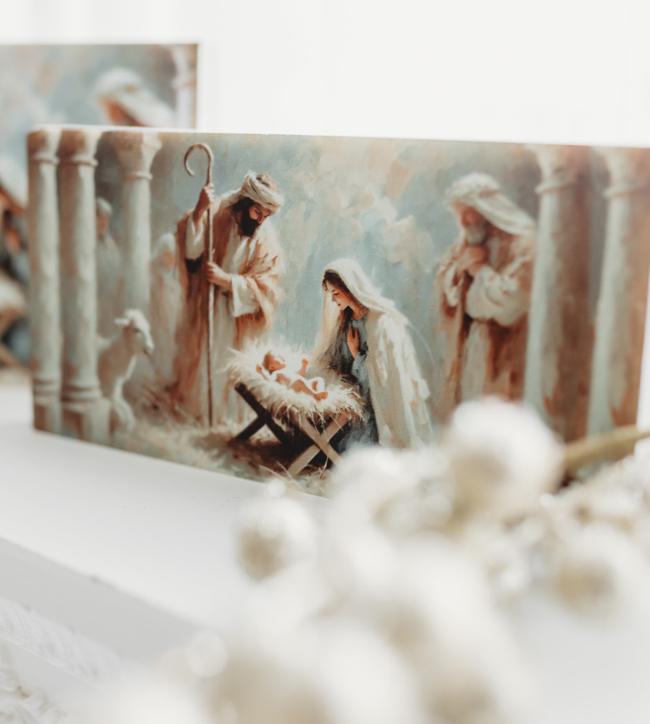 Christmas Nativity Marble Slabs