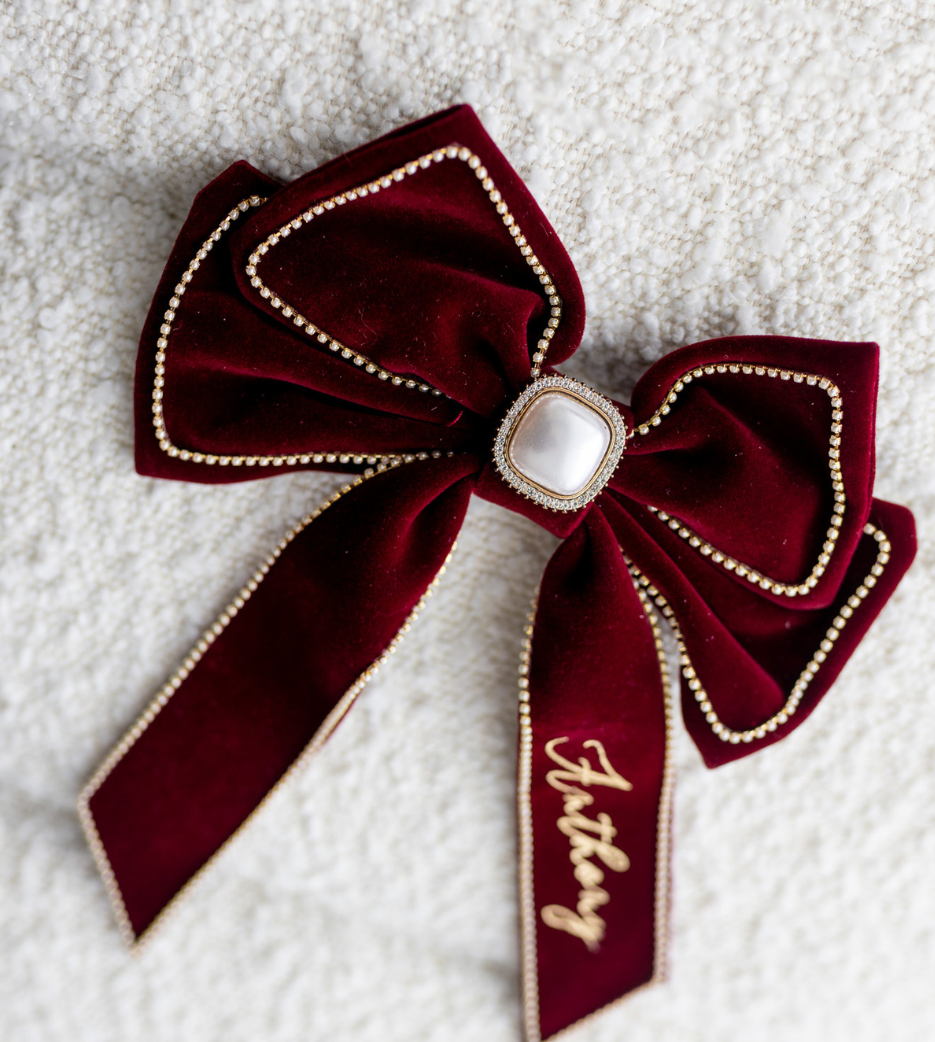 Velvet Lux Bow Decorations