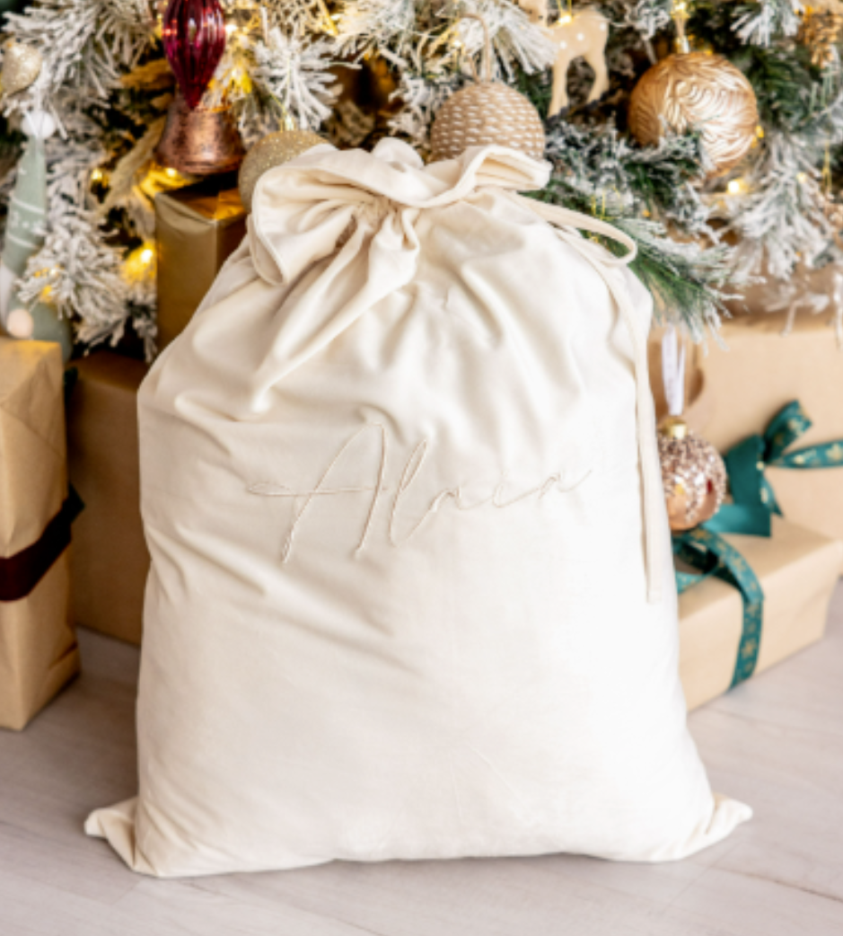 Personalised Embroidered Santa Sacks