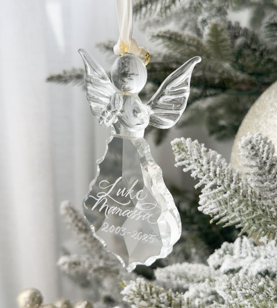 'Luke' Crystal Christmas Angel