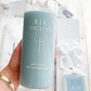 Coloured Glass Christening Candles
