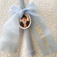 Ribbed Candles with Chiffon Bow