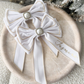 White Velvet Bow Decorations