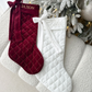 NEW Bow Velvet Personalised Christmas Stocking