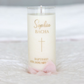 Glass Jar Christening Candle