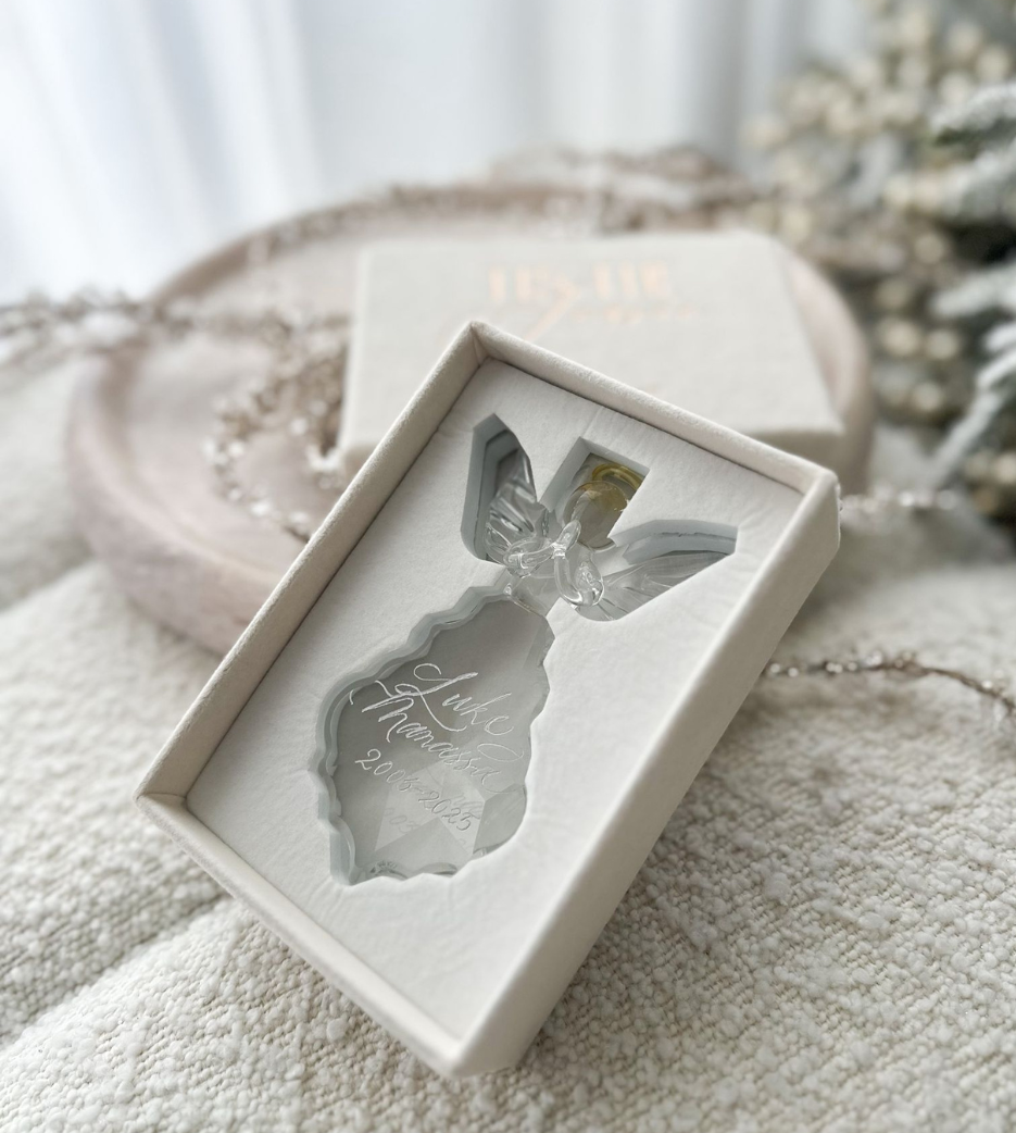 'Luke' Crystal Christmas Angel