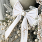 White Velvet Bow Decorations