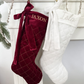 NEW Bow Velvet Personalised Christmas Stocking
