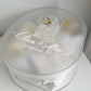 Oval Frosted Lid Christening Package