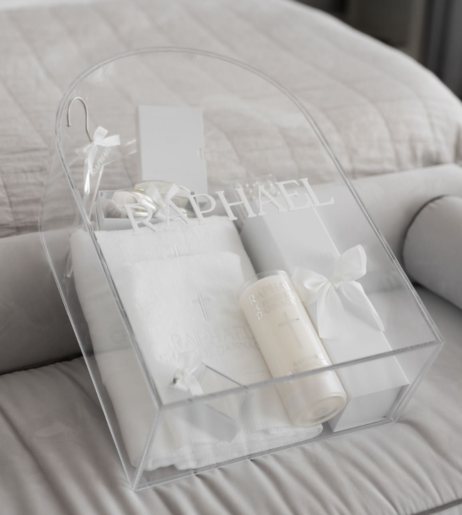 Arch Acrylic Keepsake Box Only (Frosted & Clear Lid)