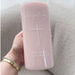 Coloured Glass Christening Candles