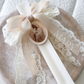 Lace Bow Cross Candle