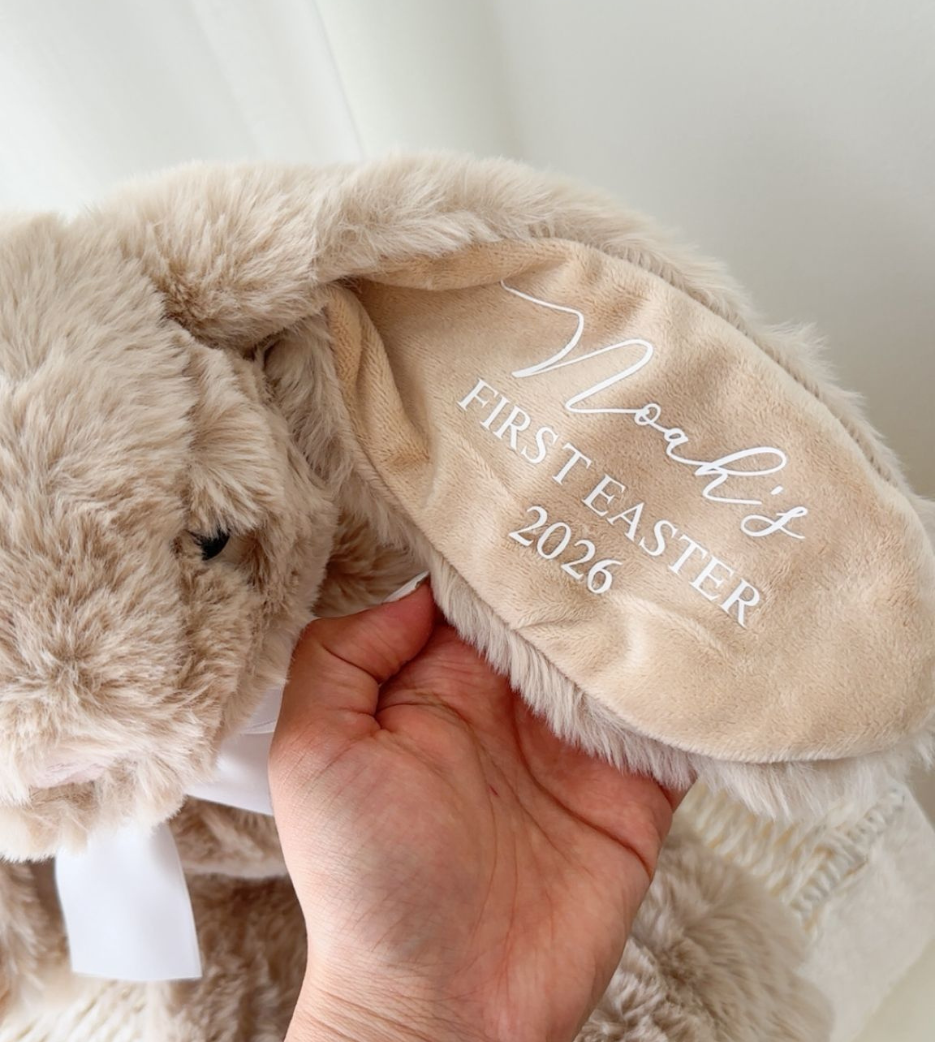 Personalised Easter Large Blush Bunny