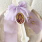 Orthodox Candle with Chiffon Bow
