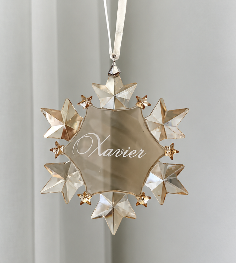 Celeste Champagne Christmas Snowflake