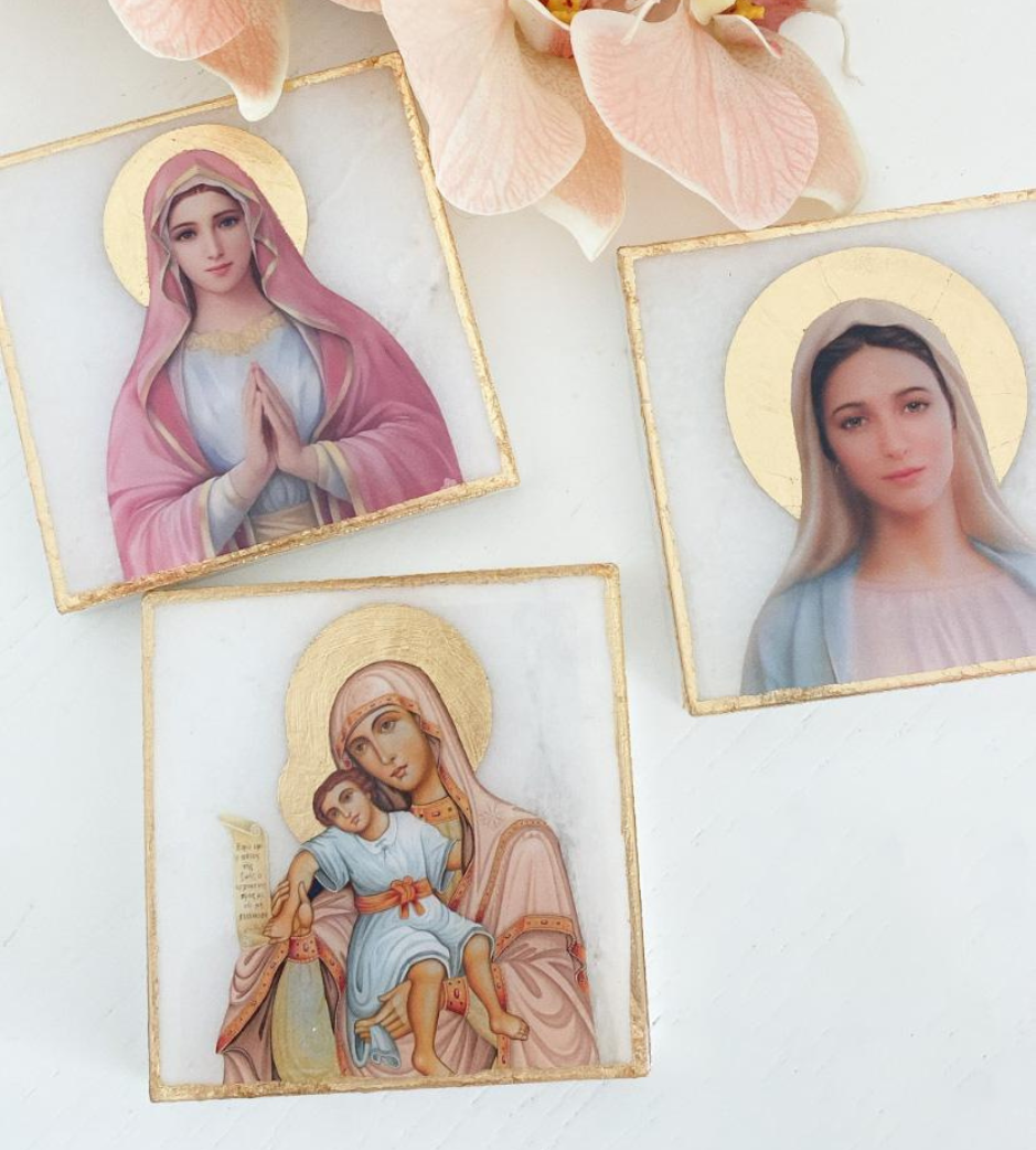 Religious Marble Plaques with Stand