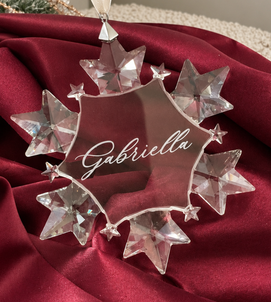Celeste Clear Christmas Snowflake