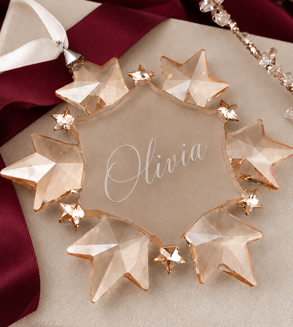 Celeste Champagne Christmas Snowflake