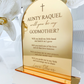 Personalised Acrylic Godparent Proposal Plaques (without rosary)
