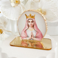 Agate Religious Stands with Engraved Acrylic Base