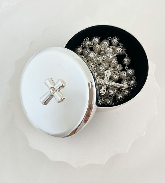 Rosary Trinket Box
